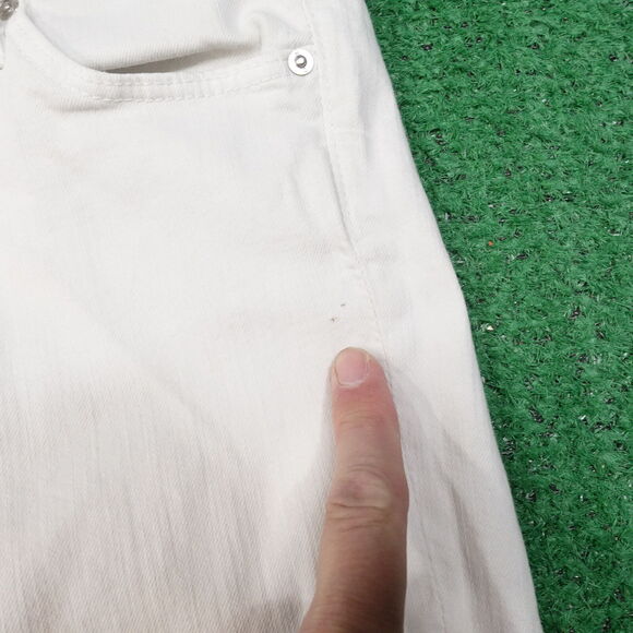 ADRIANO GOLDSCHMIED THE MIDDI ANKLE WHITE DENIM JEANS WOMENS SZ 28 28R - Picture 4 of 15